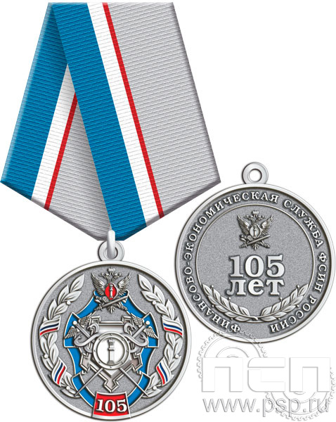 245.0.1(c). Медаль "105 лет Финансово-экономическая служба ФСИН"