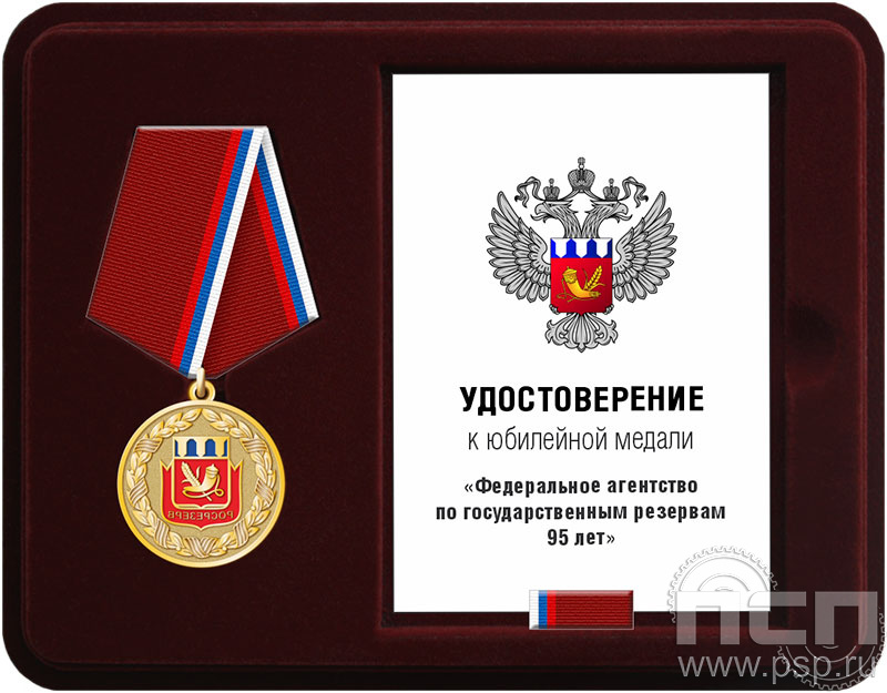 Комплект наградной "Росрезерв 95 лет"
