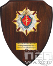 5.8.5.3 (a) Панно со знаком на деревянном щите "ГУНК МВД России 35 лет"