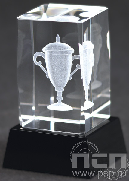 Награда хрустальная Кубок 50х50х105мм CAL50105/CUP