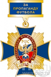 86.53.9. Нагрудный знак За пропаганду футбола "110 лет Российский футбольный союз"