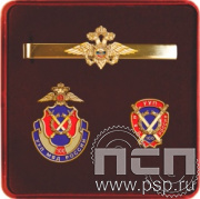 9.6. Комплект наградной с заколкой для галстука, значком и нагрудным знаком "100 лет УУП МВД России"