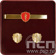 9.5. Комплект наградной с заколкой для галстука и запонками Управление по контролю за оборотом наркотиков МВД России"