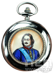 Часы с финифтью на верхней крышке (портрет) (хром) 1.5 / 2.3.5