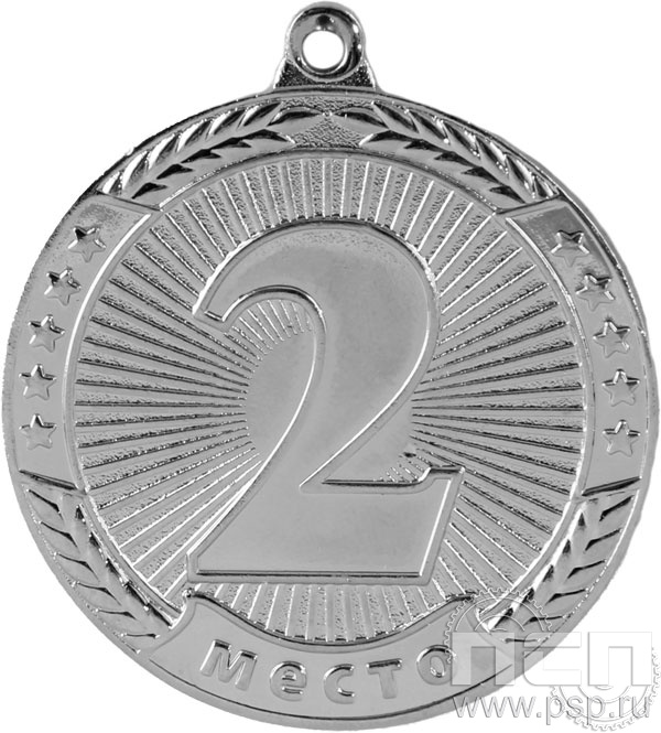 Медаль 2 место MMA4510/S 45 G-2 мм