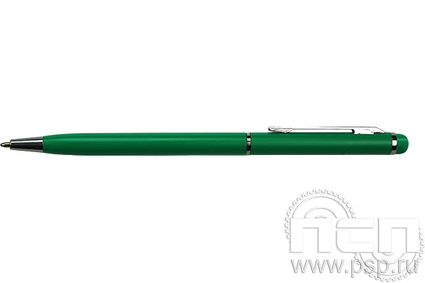 Ручка шариковая Slim Metal зеленая 2535з