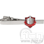 Заколка для галстука белая со значком 6.3.2.156