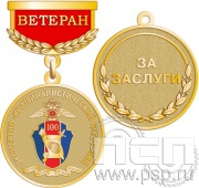 Медаль Ветеран Медаль "100 лет Экспертно-криминалистический центр МВД" 245.0.64к