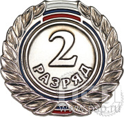 Значок 2 разряд взрослый СРиЗ5