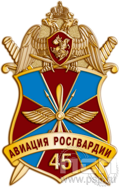 1902.0. Значок "45 лет Авиация Росгвардии"