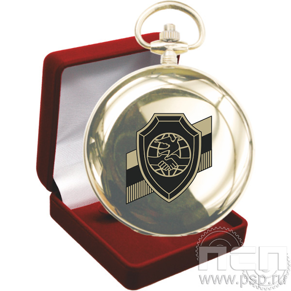 2.3.13 Часы карманные "Вымпел" в футляре "35 лет Ассоциация ВБД ОВД и ВВ России" 