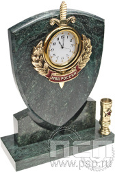 7.5.115. Часы Щит МВД с п/п "ГУНК МВД России 35 лет"