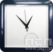 Часы настенные "Салют" квадратные синие  2.4.2.9