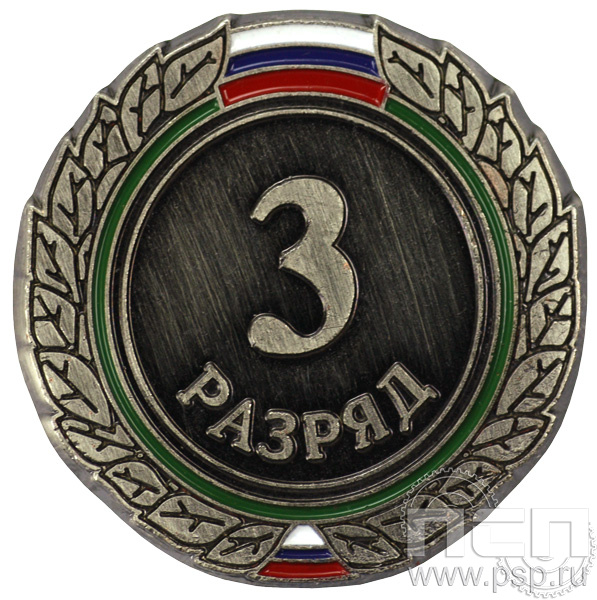 Значок III разряд взрослый ZRV-III