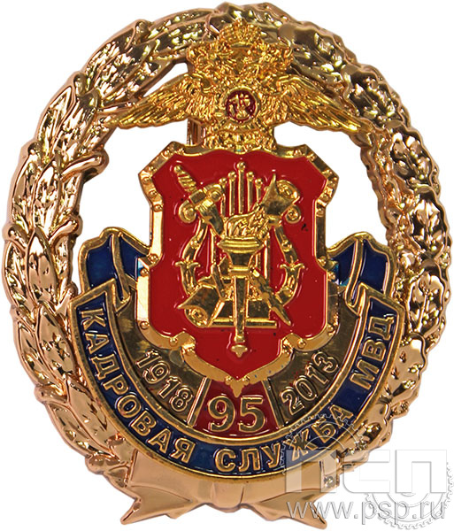 Нагрудный знак «95 лет Кадровая служба МВД» 05.44к