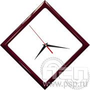 Часы настенные "Тайм" квадратные бордо  2.4.9.3