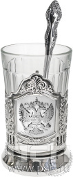 Набор подарочный "Герб" с никелированным подстаканником  4.2.1.25