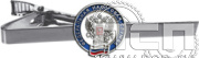 6.3.2(1334). Заколка для галстука со значком "ФНС 35 лет"