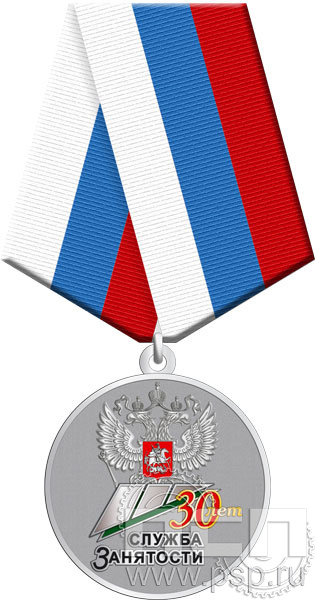 245.0.1(b). Медаль "30 лет Служба занятости"