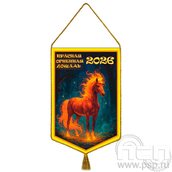 12.1.1 Вымпел ламинированный А6 Красная Лошадь