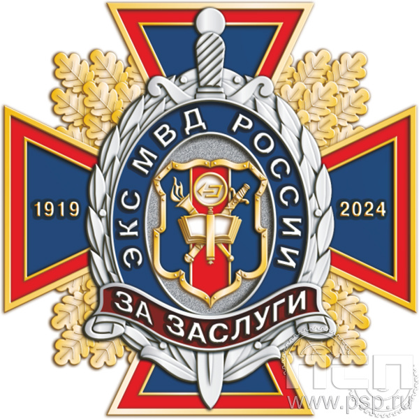 5.3(a). Нагрудный знак "105 лет ЭКЦ МВД России"