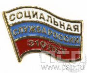 Значок Социальная служба России 310 лет 6.049.0к
