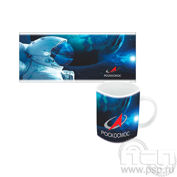 4.1.5 б Кружка под сублимацию с полным нанесением Ракетно-космическая промышленность 80 лет