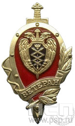 Нагрудный знак «Ветеран» ФСО7