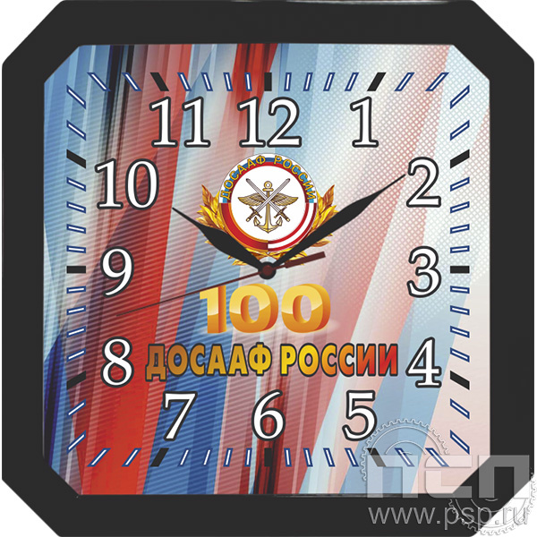 2.4.10.4 Часы "Часпром" настенные "100 лет ДОСААФ России"