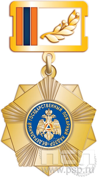 271.13.2. Нагрудный знак "95 лет Государственный пожарный надзор"