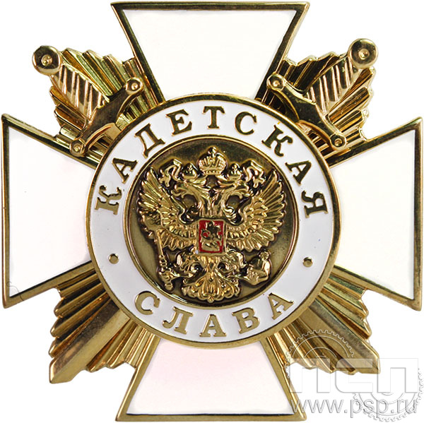 Нагрудный знак Кадетская слава белый 04.47к
