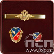 9.6. Комплект наградной с заколкой для галстука, значком и нагрудным знаком "105 лет Информационная служба МВД"