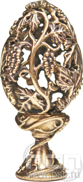 7.1.280.1. Статуэтка "Ажурное яйцо" "230 лет Государственной фельдъегерской службы РФ"