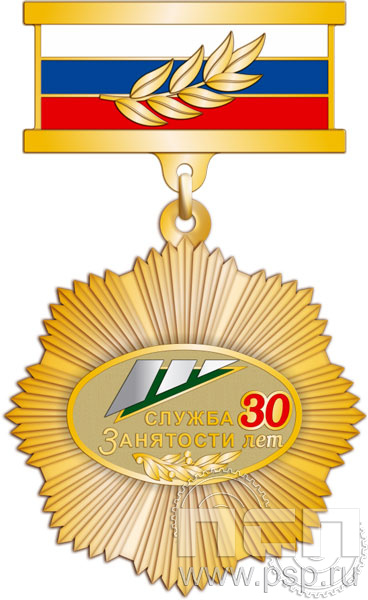 182.13.9. Нагрудный знак "30 лет Служба занятости"