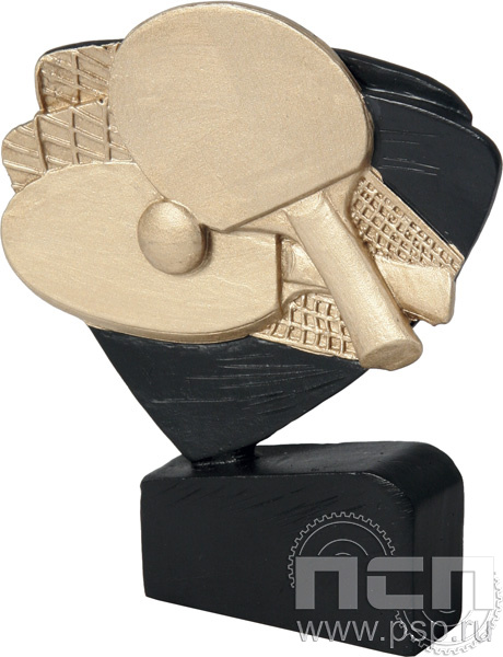 Фигурка литая Теннис настольный 11,5см RFEL5011/BK/G