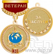Медаль Ветеран "30 лет НЦБ Интерпола МВД России" 245.0.64к