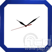 Часы настенные синие (квадрат) 2.4.10.3