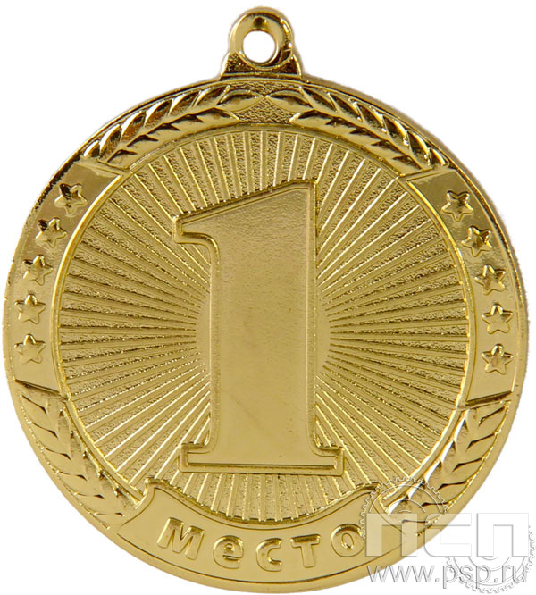 Медаль 1 место MMA4510/G 45 G-2 мм