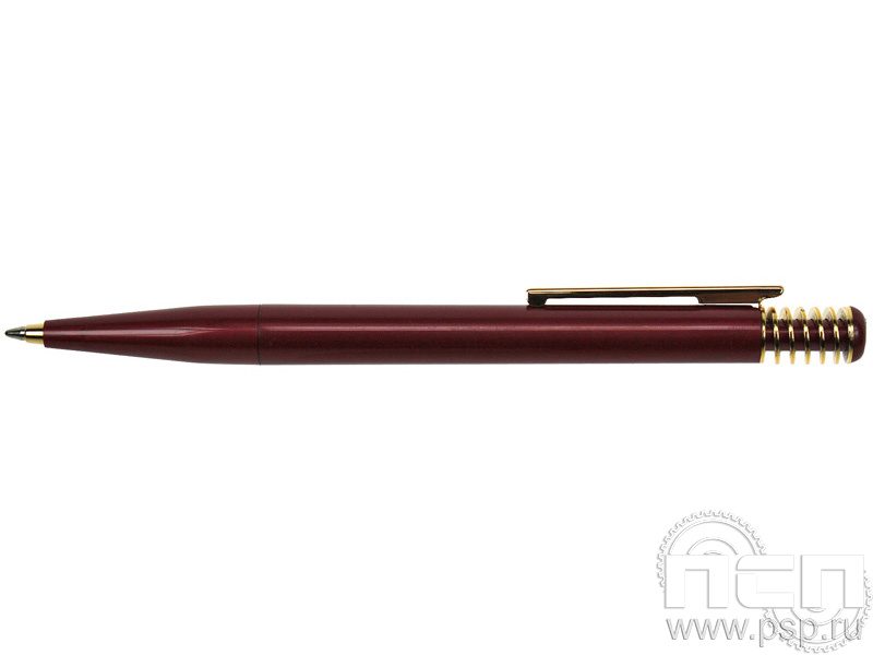 Ручка шариковая Spring металлик красная 2144к