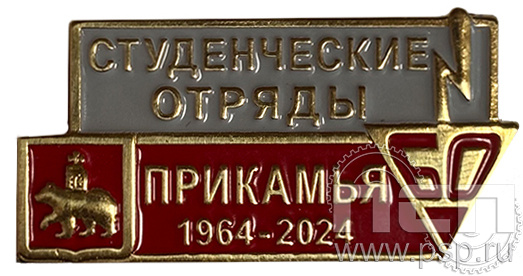 Значок «Студенческие отряды Прикамья 60 лет» 234.0к