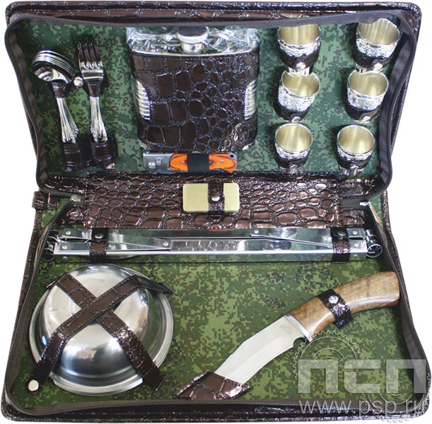 27.3.106. Набор "Шашлычный" на 6 персон "230 лет Государственной фельдъегерской службы РФ"