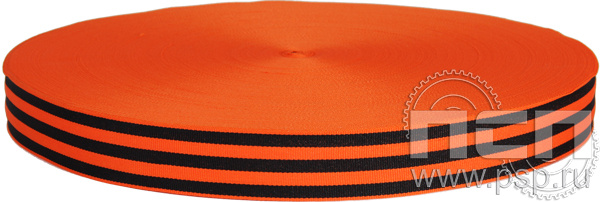 Лента георгиевская в рулоне (шир.22 мм) V22-GEORGE, м