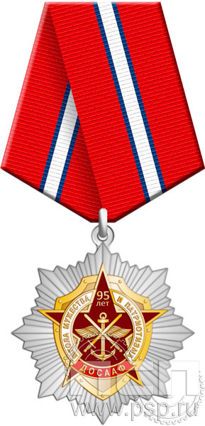 82.81.1. Нагрудный знак "95 лет ДОСААФ России"