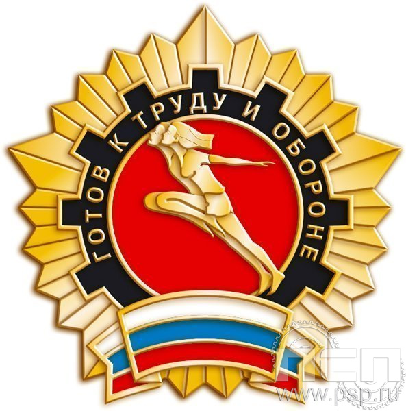 1252.0. Значок Готов к труду и обороне 1 разряд