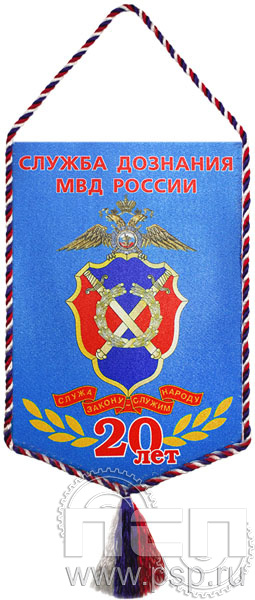 Вымпел «20 лет Служба дознания МВД России»