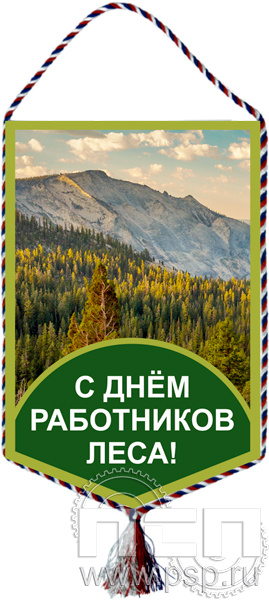 12.1.2. Вымпел тканевый "День работников леса"