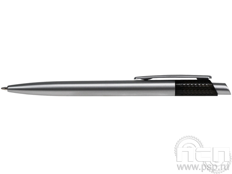 Ручка шариковая Hit серебро-черный 3422S/35