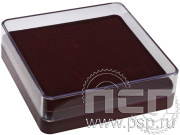 Футляр пластиковый 80*80*25 с ложементом для значка и зажима для галстука 13.4.21