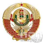 505.0. Значок "Пограничное братство" латунь