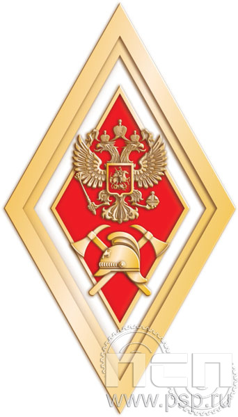 Нагрудный знак «Знак отличия по программе специалитета» МЧС30